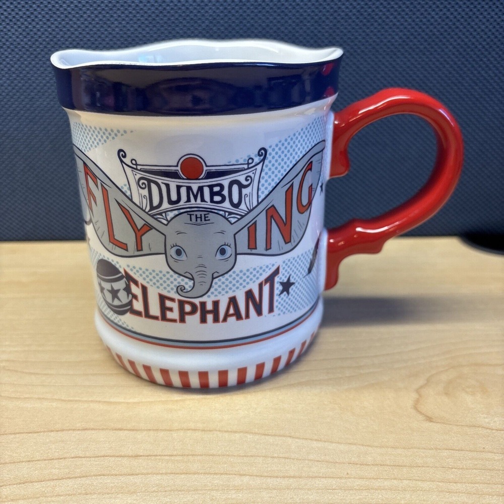 New Disney Parks Dumbo The Flying Elephant Medici Bros. Circus Coffee Mug